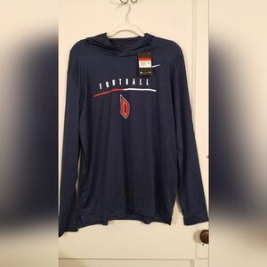 New Mens Detroit Football Nike Dry Long Sleeve Hoodie